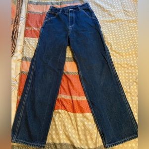 John Galt/Brandy Melville Dark Wash Cargo-Carpenter Jeans